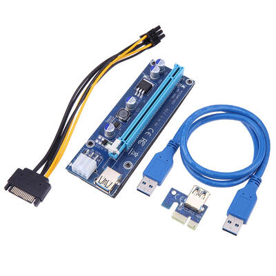 

60cm PCI-E Riser1 X 16X PCI-E USB30 009S Adapter Card Cable for BTC Miner