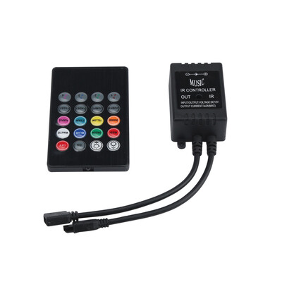 

〖Follure〗20 Key IR Sound Sensor Music Remote Controller for 3528 5050 RGB LED Strip Light