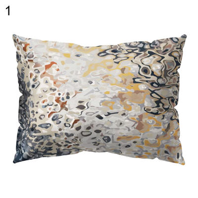 

Colorful Pigment Print Pillow Case Cushion Cover Removable Sofa Bed Cafe Decor