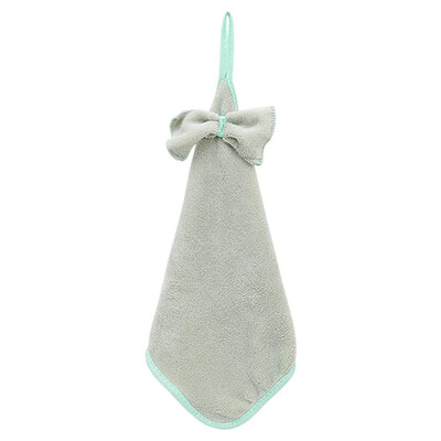 

Toponeto New Butterfly Knot Cartoon Thickened Towel Kitchen Hanging Water Towel GN