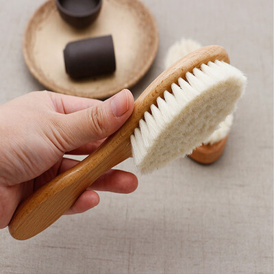 

〖Follure〗Retro Oil Head Brush Hair Crushing Brush Neck Sweeping Beech Beard Brush Hair