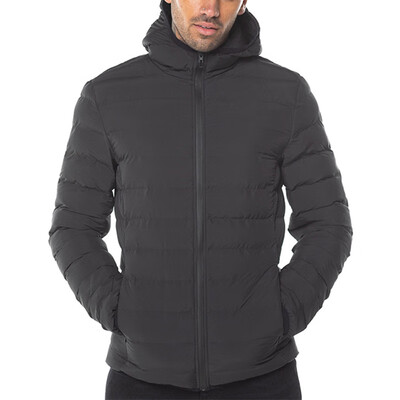 

Men Winter Warm Padded Jacket Hooded Zipper Slim Long Sleeve Outwear Coat -2XL