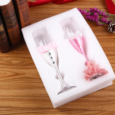

Greensen Western Wedding Champagne Cup Bride And Groom Wine Cup Set Wedding Goblet Two Pack