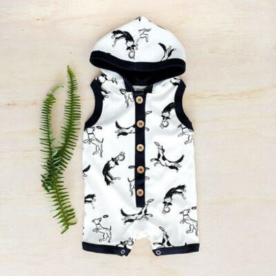 

Newborn Baby Girl Boy Hooded Romper Bodysuit Jumpsuit Cotton Outfits Set Clothes