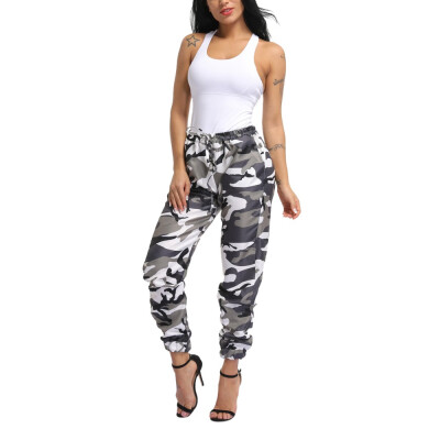 

Tailored Women Sports Camo Cargo Pants Outdoor Casual Camouflage Trousers