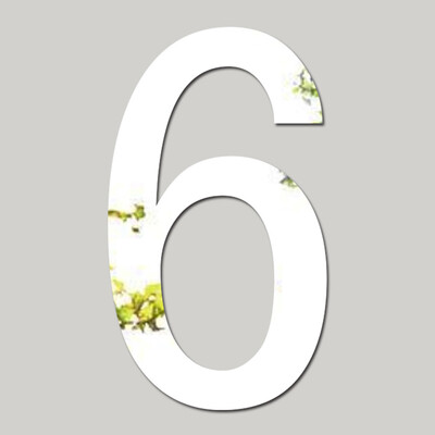 

〖Follure〗Mirror Wall Sticker Number DIY Art Mural Home Decor Acrylic Decals Silver