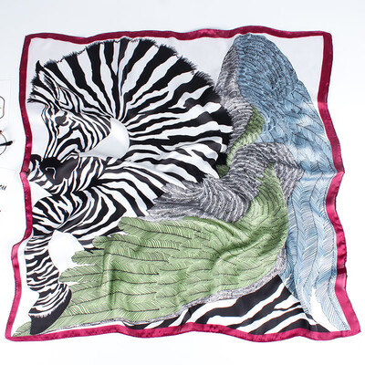 

New scarf female Korean version of the small square scarf spring&autumn tide hair band female small fresh Korean professional silk scarf decorative scarf