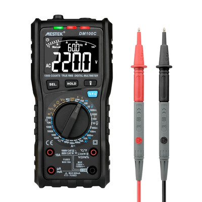 

MESTEK DM100C Digital Multimeter Multifunction High Precision Manual Automatic Anti-Burning