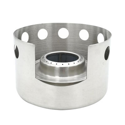 

Outdoor Picnic Stainless Steel Stove Mini Windproof Solid Alcohol Furnace
