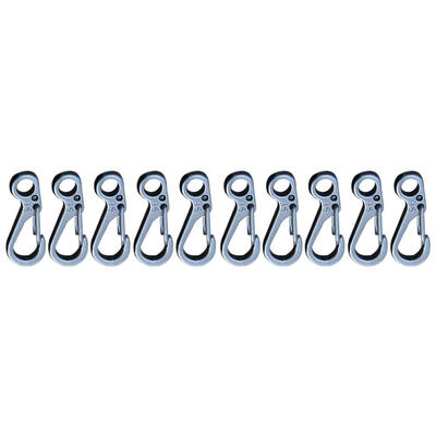 

10pcs Mini Carabiner Keychain Outdoor Climbing Spring Buckle Hook EDC Tool