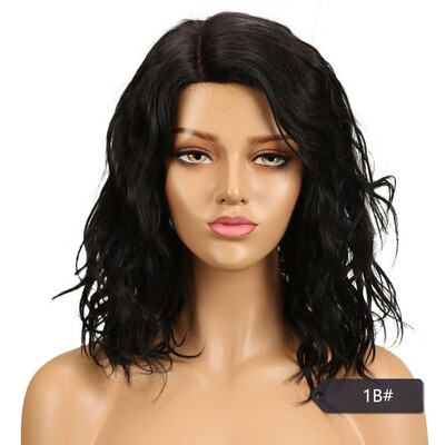 

Noble Brazilian Water Wave Human Hair Wigs For Black Women Remy Water Wave Wig Perruque Cheveux Humain Free Shipping