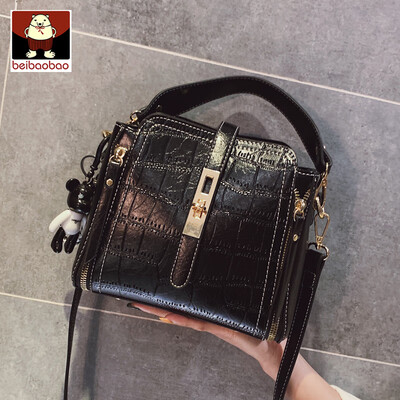 

Ins Super Fire Bag Female 2019 New Korean Joker Portable Bucket Bag Leisure Single Shoulder Messenger Bag