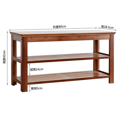 

Small bamboo crafts new brown flat shoe bench 80 long 4213