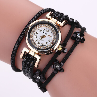 

Wrapping table brand fashion watch fashion belt rhinestone winding bracelet watch