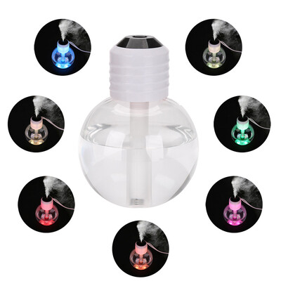 

Gobestart 7 Color USB Portable Humidifier Mist Bulb Shape Air Diffuser Purifier Atomizer