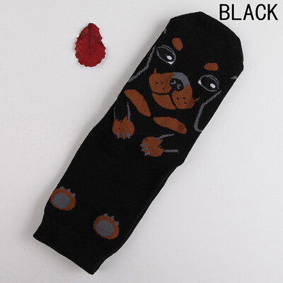 

South Dogs Simple Cute Women Cute Cartoon Tube Cotton Printing Socks Accessory Socks