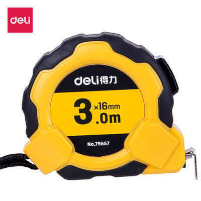

Deli deli 3m package plastic shell self-locking steel tape measure office decoration choice 79957