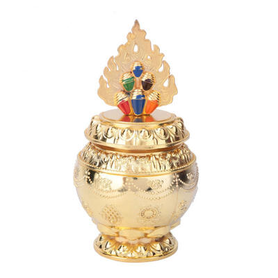 

Greensen Alloy Auspicious Gathering Treasure Bottle Symbolizing Wealth Lucky Home Office Decor