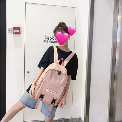 

Junior high school bag girl Korean version of high school ancient sense girl backpack ins wind hundred-stakes school students shou