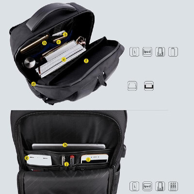 

ARCTIC HUNTER Leisure Male Business Backpack Nylon Waterproof College Men Student Schoolbag Computer Multifunctional Bag Travel US