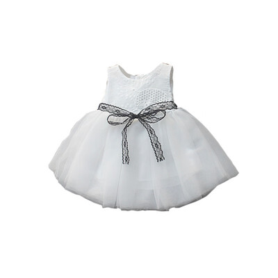 

Fashion Kids Cute Girls Dress Floral Party Princess Dresses Girls Bow-tie Birthday Tutu Dresses
