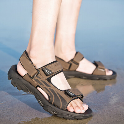 

2108 new summer sandals mens outdoor Vietnamese casual sandals&slippers beach shoes flat wear Roman shoes men