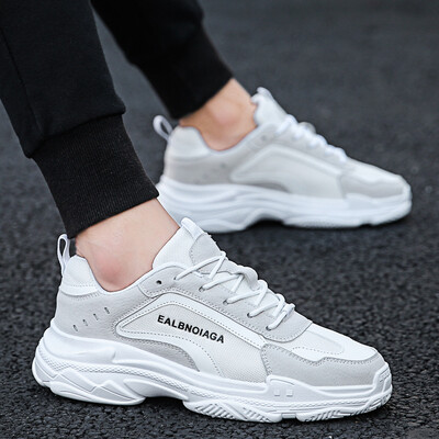 

Wear-resistant ins sports shoes mens Harajuku wild thick bottom shoes