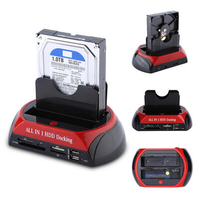 

Greensen 25 35 Dual SATA IDE HDD Docking Station Hard Disk Drive Dock USB 20 Hub