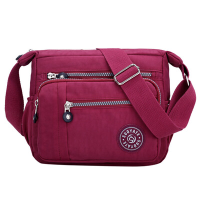 

Fashion Waterproof Nylon Shoulder Bags Women Messenger Bag Carteira Vintage Ladies Handbag Female Crossbody Bags Hobos T30