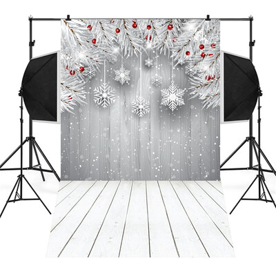 

〖Follure〗Christmas Backdrops Snowman Vinyl 3x5FT Lantern Background Photography Studio