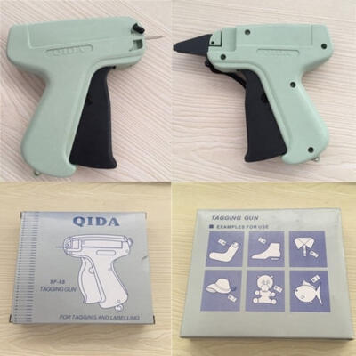 

New Green Manual Tag Gun Clothes Garment Price Label Tagging Tag Plastic Gun