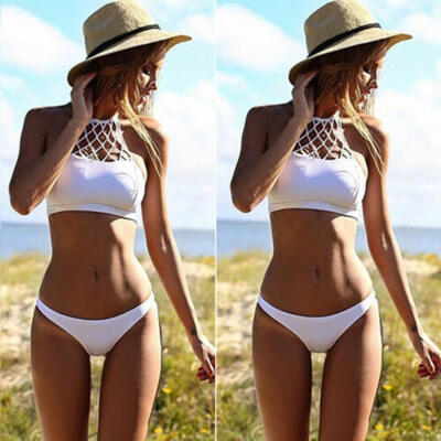 

USA Women Swimwear Bandage Bikini Set Push-up Padded Bra Bathing Suit Swimsuit