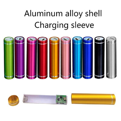 

New Portable USB Power Bank Battery Phone Charger Case DIY Box Kit Rose Golden