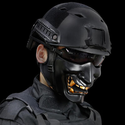 

Halloween Ball Party Cosplay Evil Terror Half Face Ghost Man Woman Mask Festival Prop