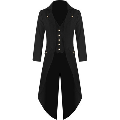 

Gobestart Mens Vintage Steam Punk Gothic Retro Dress Coat Fashion Long Windbreaker