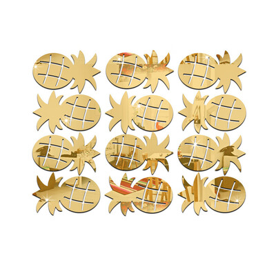 

Toponeto 3D Pineapple Room Decoration Wall Stickers Butterfly Fridge Home Decoration