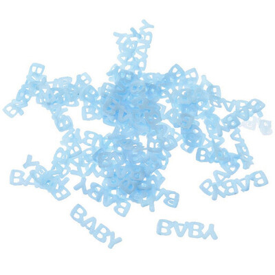 

100pcspack Baby Shower Confetti Table Party Sprinkles Birthday Footprint Pacifier Baby Bib Style Boy Girl Baby Shower Decor
