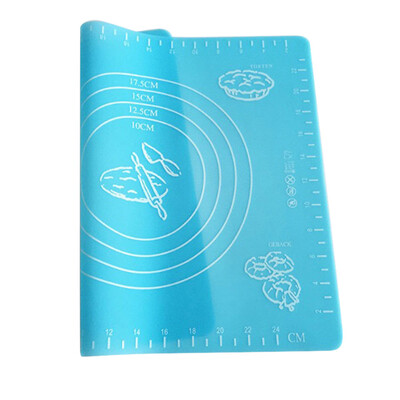 

JPGIF Silicone Baking Cake Dough Fondant Rolling Kneading Mat Scale Table Grill Pad