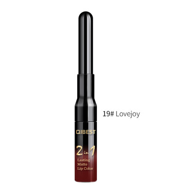 

Double Head Lip Gloss Liner Pencil Long Lasting Matte Pigment Makeup Lipstick