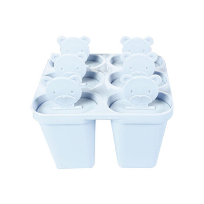 

6-slot Ice Cream Lolly Pop Mold DIY Maker Mould Tray Pan Kitchen Tool with Lid