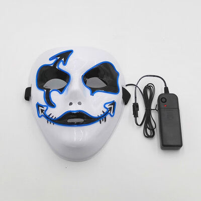 

Halloween Glowing Mask Ghost Face Mask Hand-painted Glowing Mask Cosplay Party Scary Mask Glow In Dark Masquerade Decoration