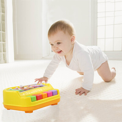 

YIWULAHand Knock Piano Five-Tone Piano Early Education Baby Kid Musical Toys Gift