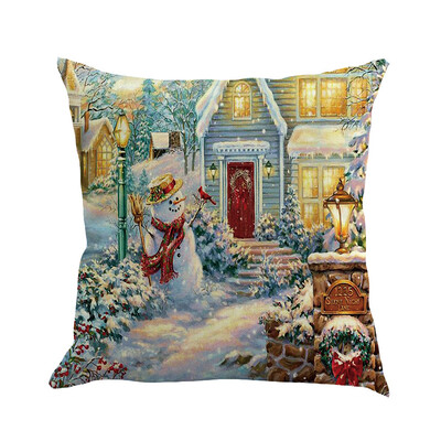 

Tailored Christmas Pillow Cover Pillowcases Decorative Sofa Cushion Cover 45x45cm