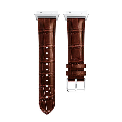 

〖Follure〗For Fitbit Ionic Band Leather Band Replacement Wrist Bracelet Watchband BK