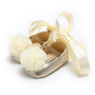 

Baby First Walkers Baby PU Leather Sweet Flower Strap Dance Shoes Cotton Solid Spring Girls Shoes