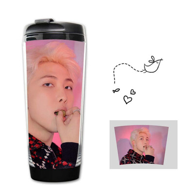 

Kunandroc KPOP BTS Bangtan Boys Map of The Soul Persona Stainless Steel Water Drinking Bottle Curve Cup 12oz