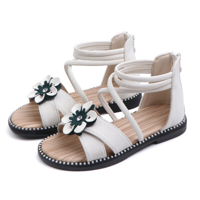 

New Summer Kids Sandals Cute Flower Design Sandal Girl Open Toe Princess Shoes