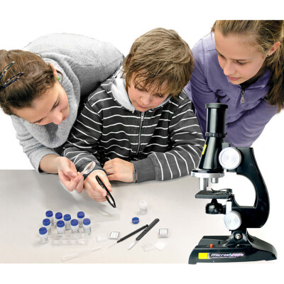 

YIWULAEarly education children 450 times adjustable focus microscope kit toy