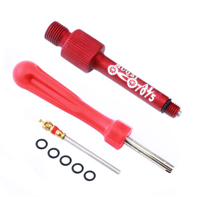 

Bike Bicycle Aluminum Alloy Rear Shock Air Valve Adapter Tools Kit Leak-Proof