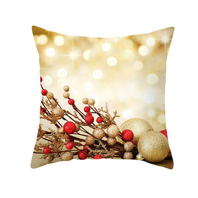 

〖Follure〗Christmas Pillow Case Glitter Polyester Sofa Throw Cushion Cover Home Decor